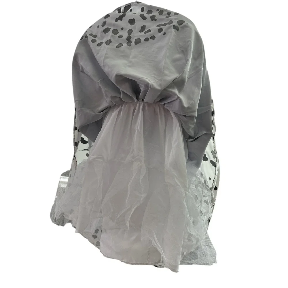 Disney Villains Crella De Vil Costume Dress Girls M (8-10) Hi/Low 101 Dalmations